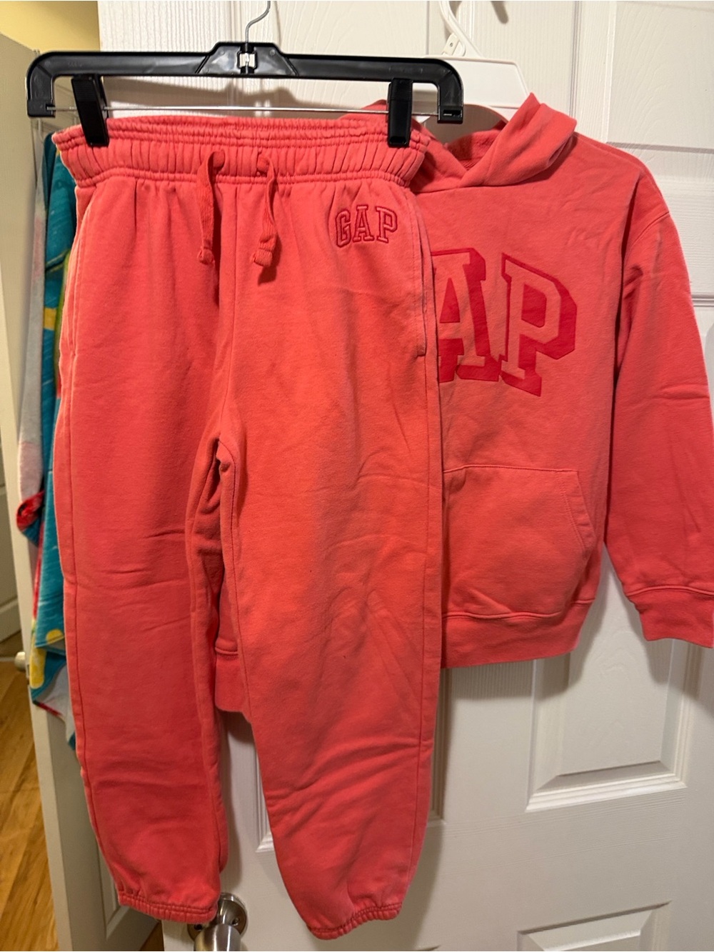 GAP Kids Coral-Red Sweatpants - Pull-On Joggers